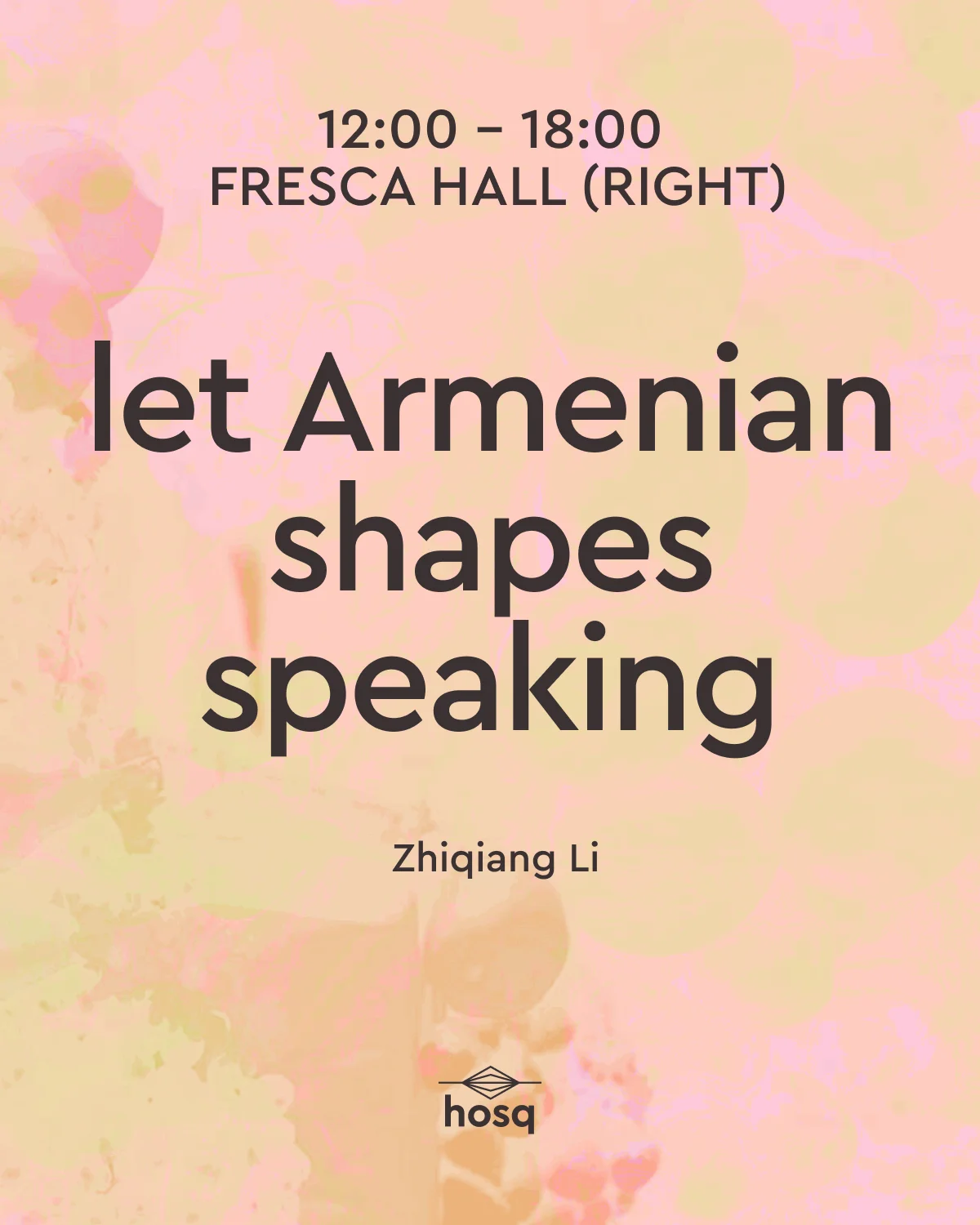 let Armenian shapes speaking | Installation