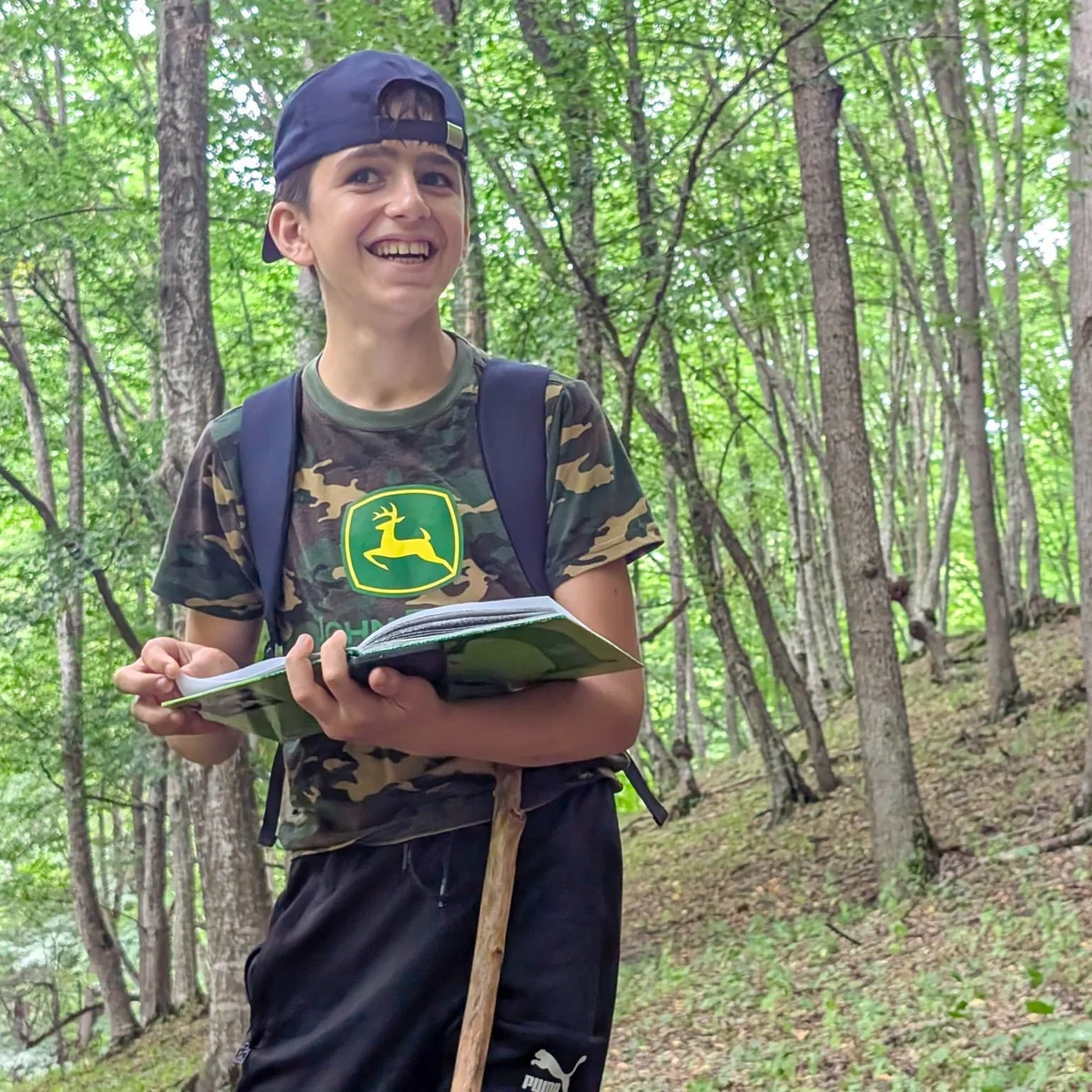 Kids Hike and Reading in Akhnabat Forest
