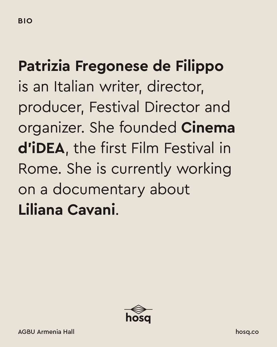 Liliana Cavani: Lecture and Screening — The Night Porter