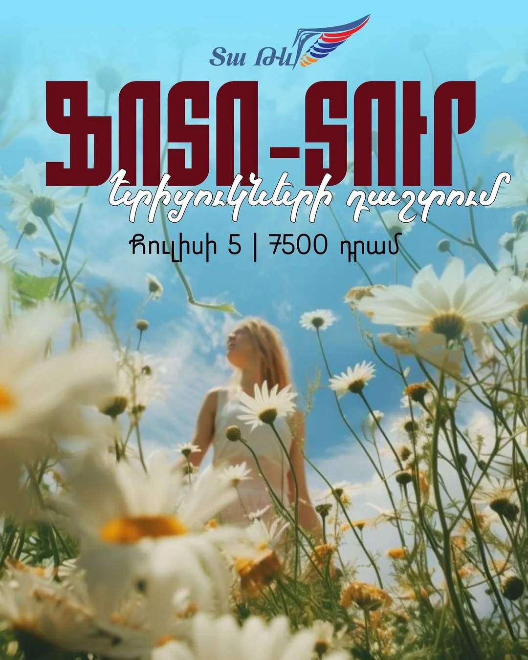 Ֆոտո-տուր երիցուկների դաշտում