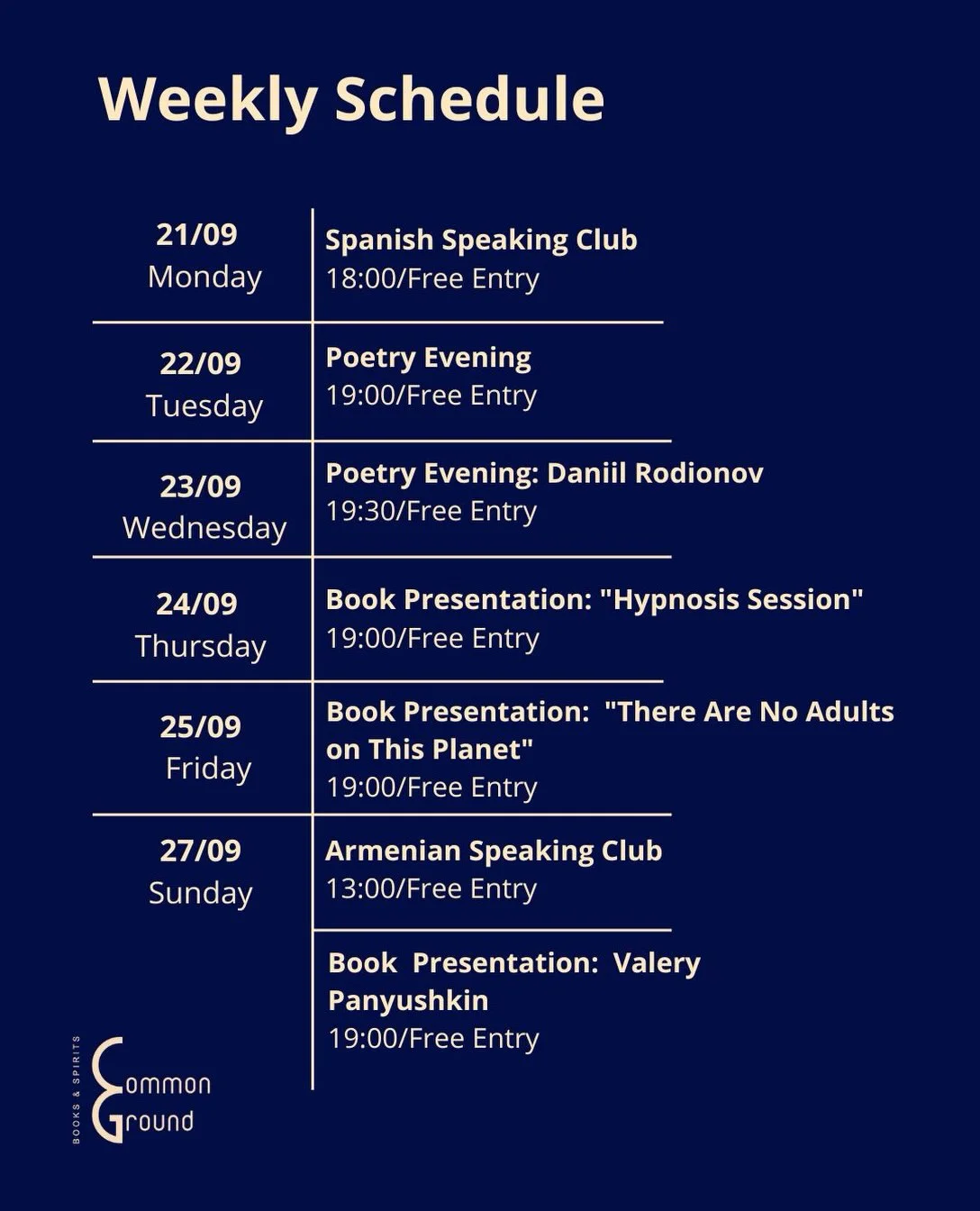 Book Presentation: Hypnosis Session