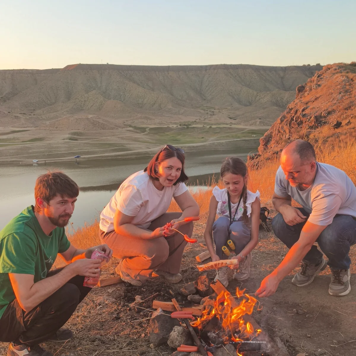 Kids and Family Sunset Hike at Azat Reservoir