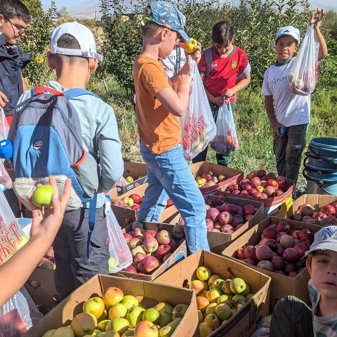 Kids Hike to Mt. Vranasar and Apple Harvest