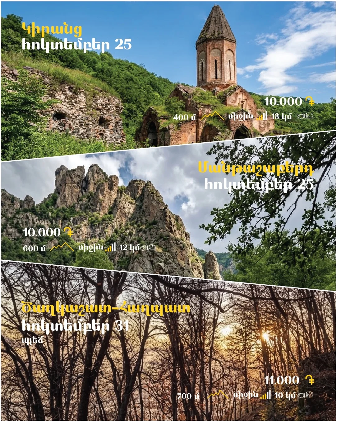Восхождение на Хуступ из Вачагана