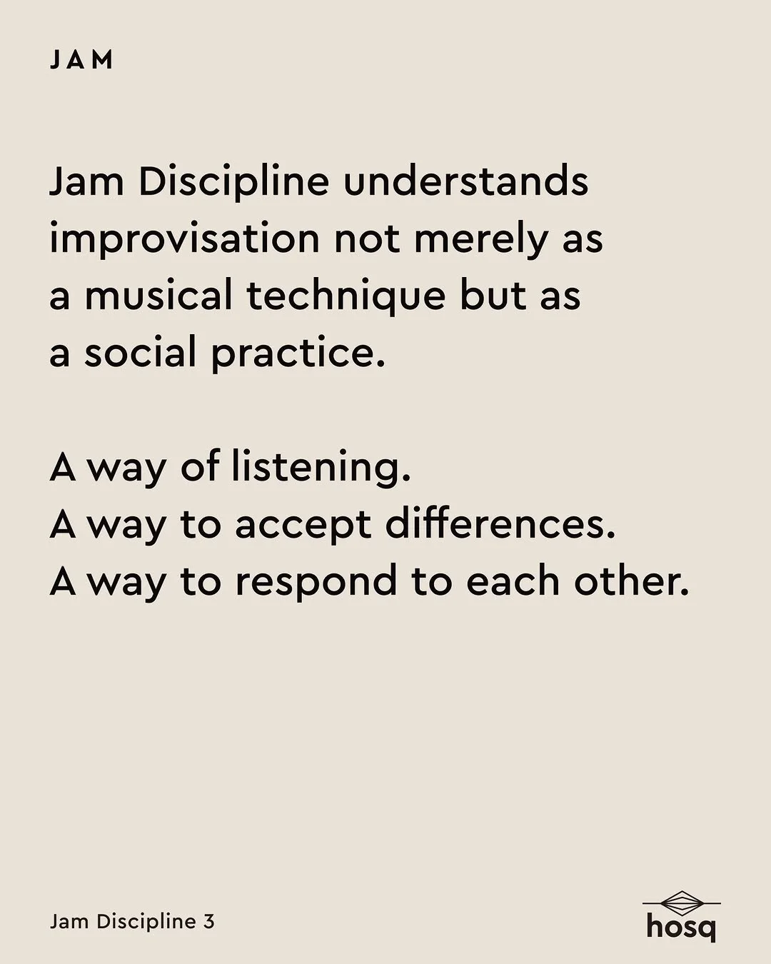 Jam Discipline 3