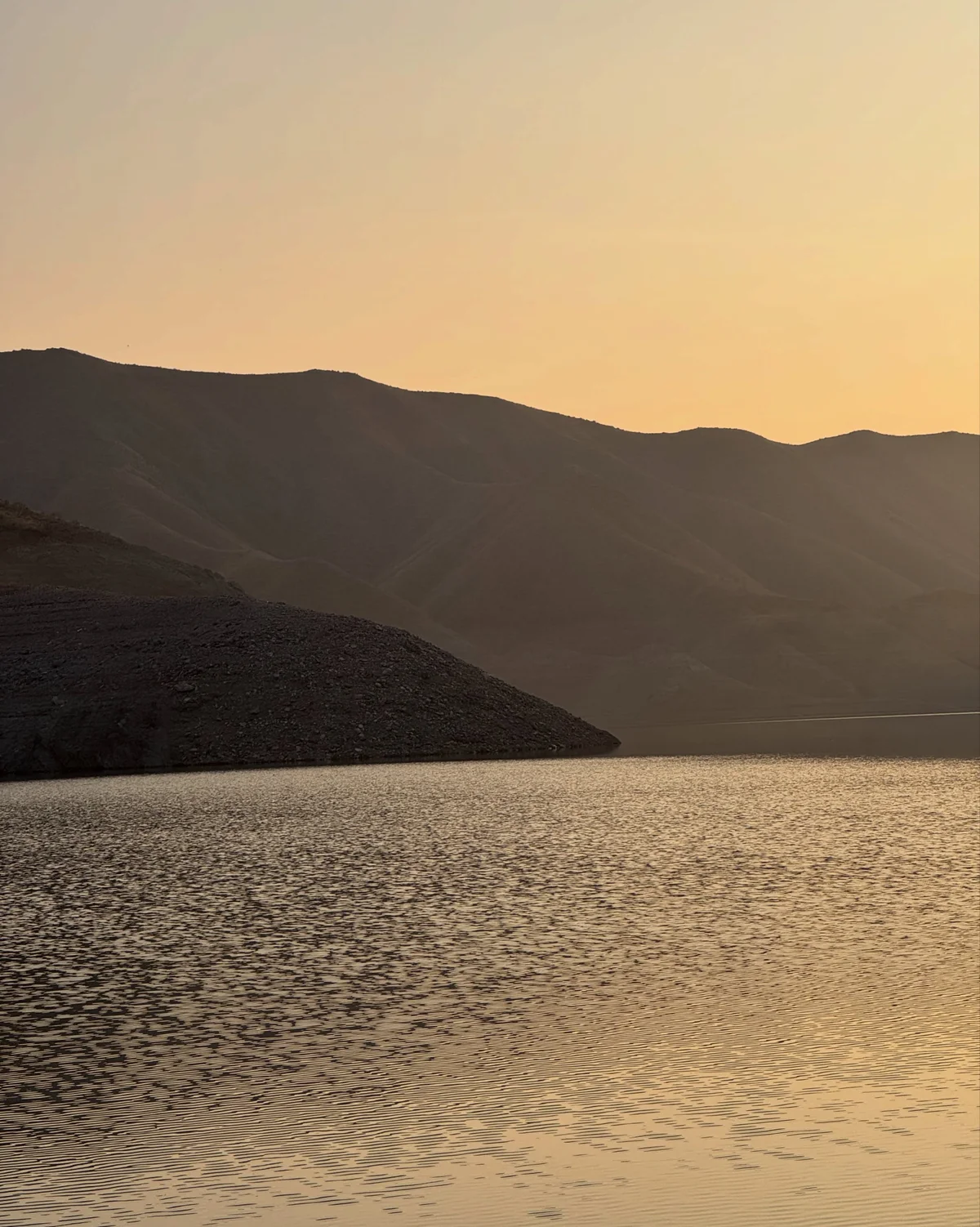 Закат на Азатском водохранилище