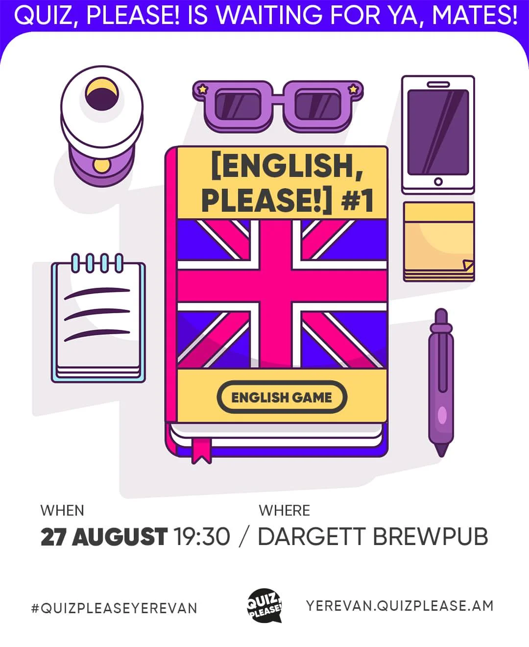 Quiz, please! in English