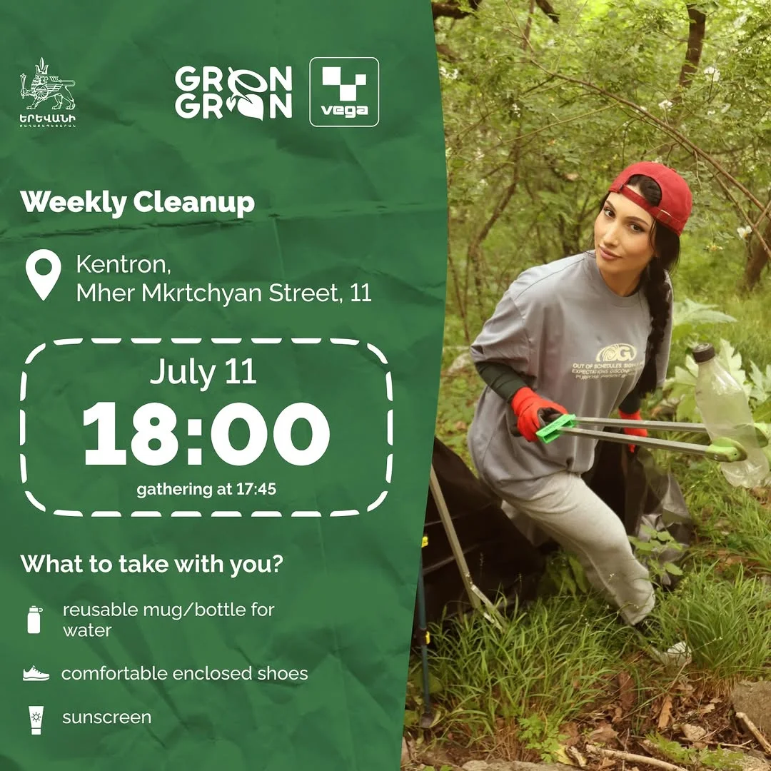 Субботник Green Green в центре Еревана