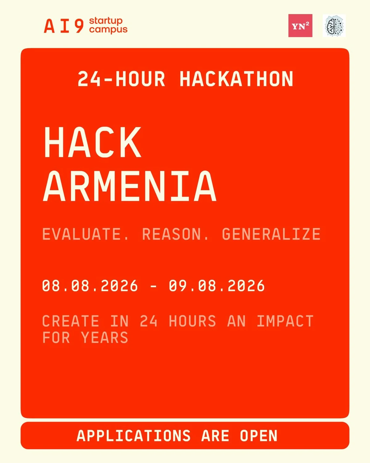 Hack Armenia. Evaluate, Reason, Generalize