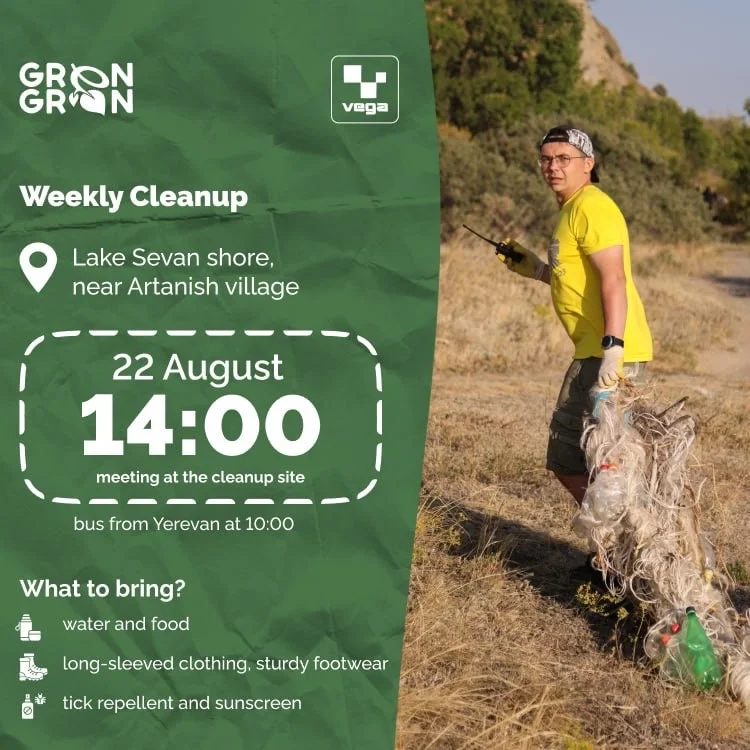 Lake Sevan Shoreline Cleanup and Camping