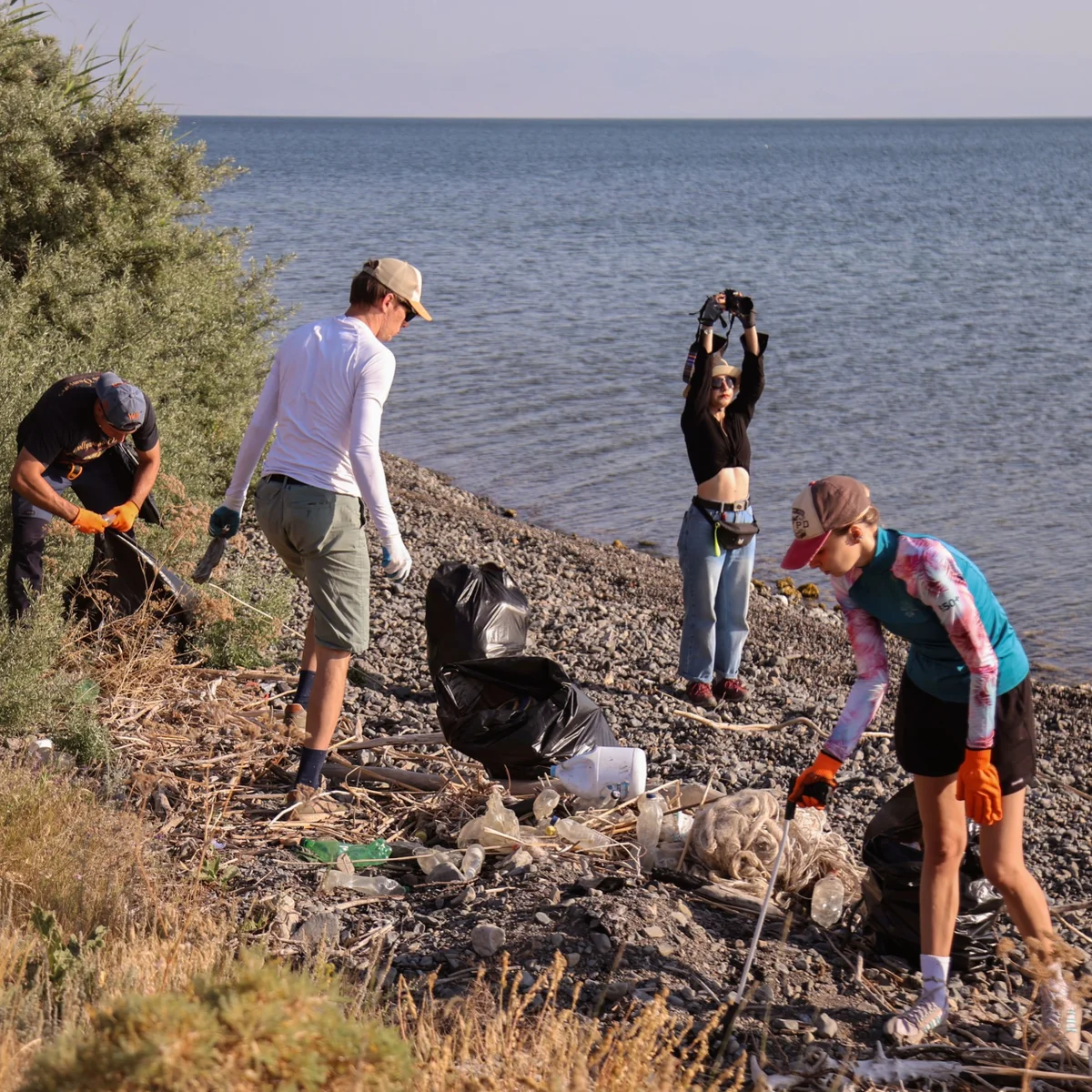 Lake Sevan Shoreline Cleanup and Camping