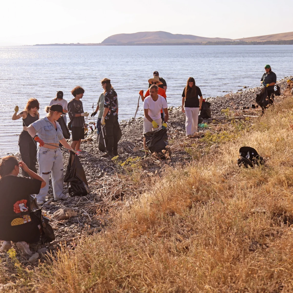 Lake Sevan Shoreline Cleanup and Camping