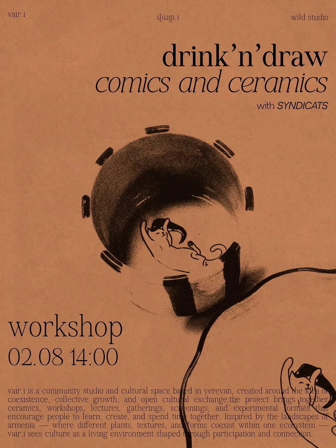 Drink’n’draw: Comics and Ceramics