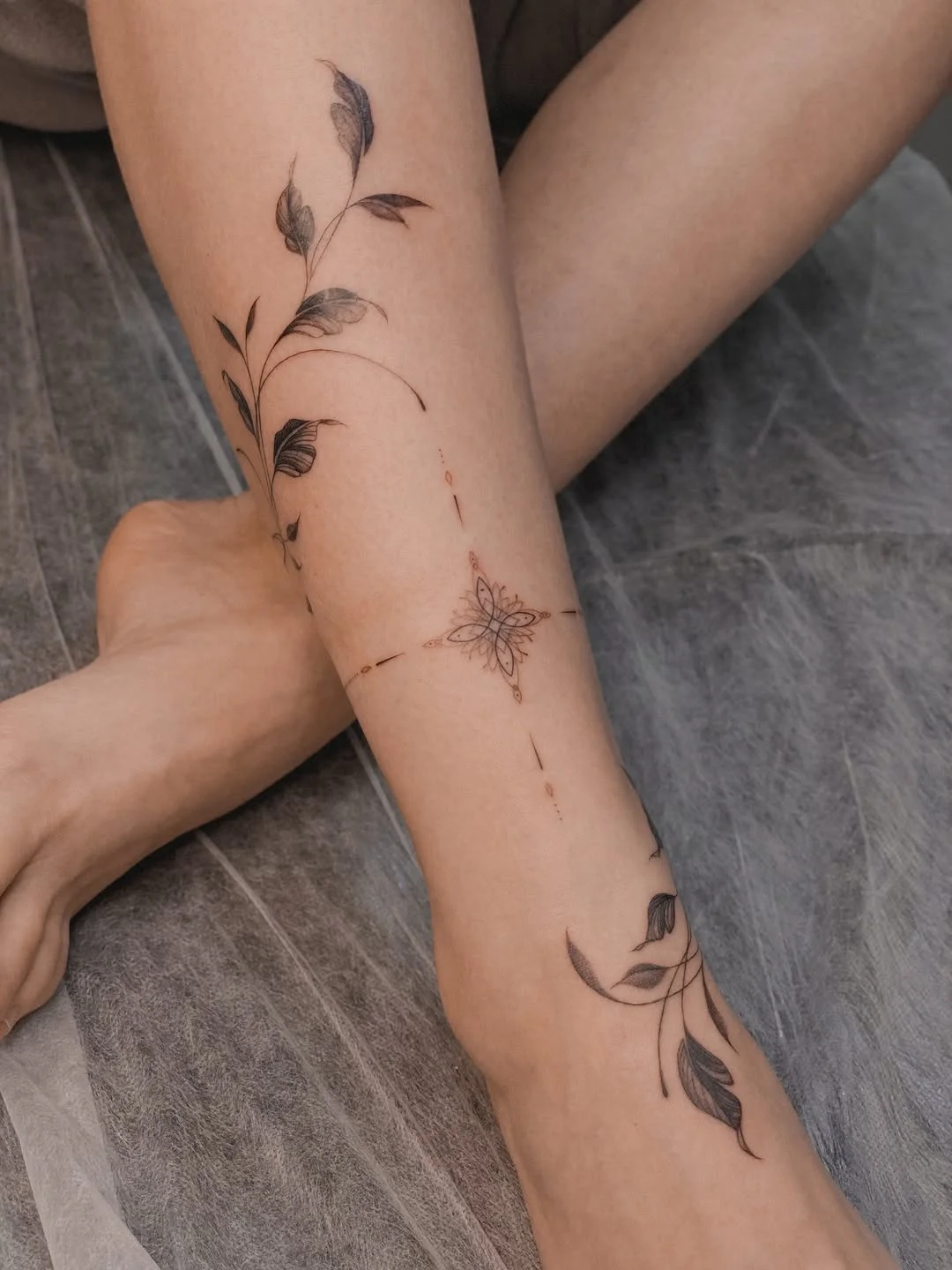 Katerina. Татуировки fine line