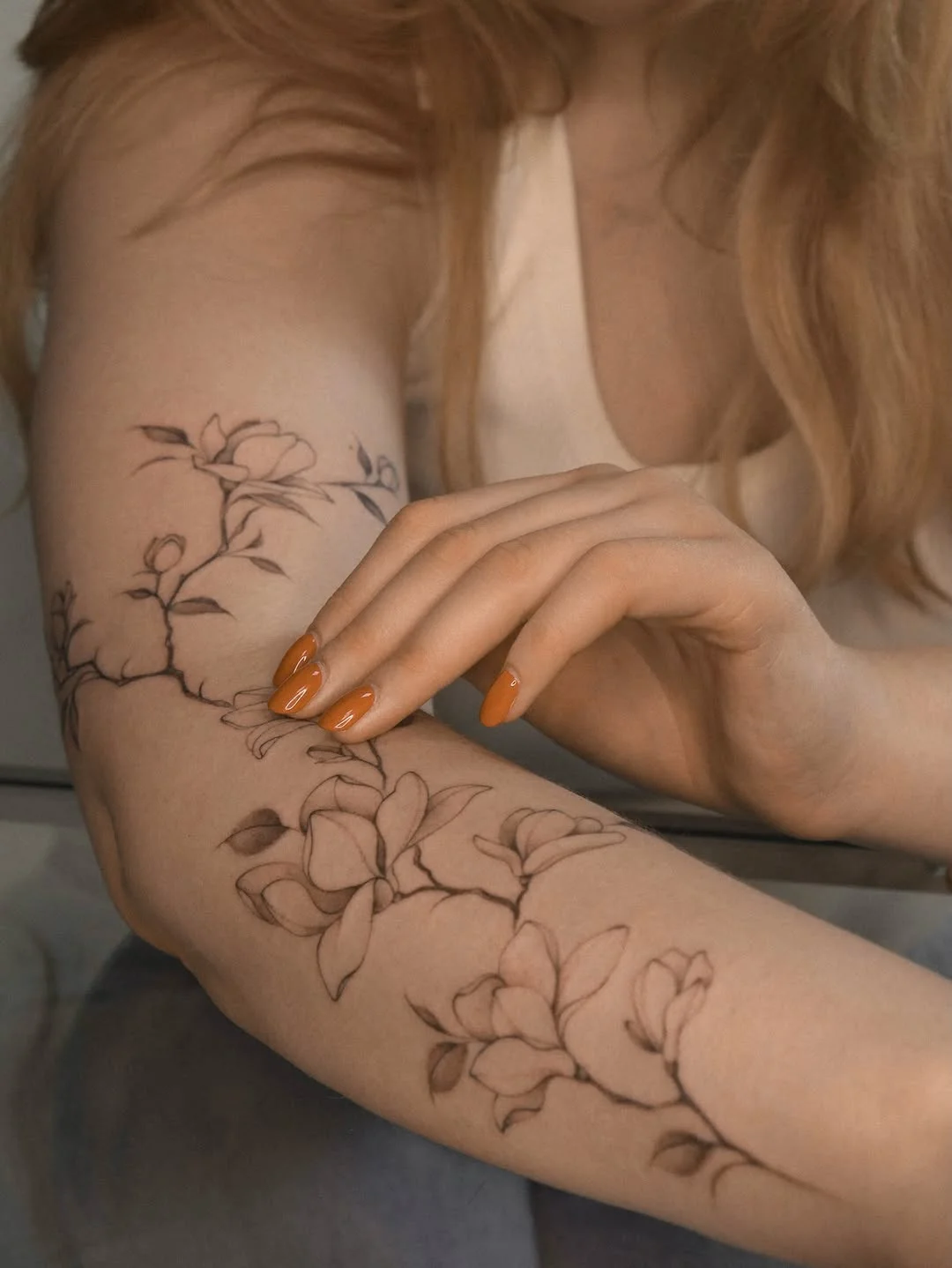 Katerina. Татуировки fine line
