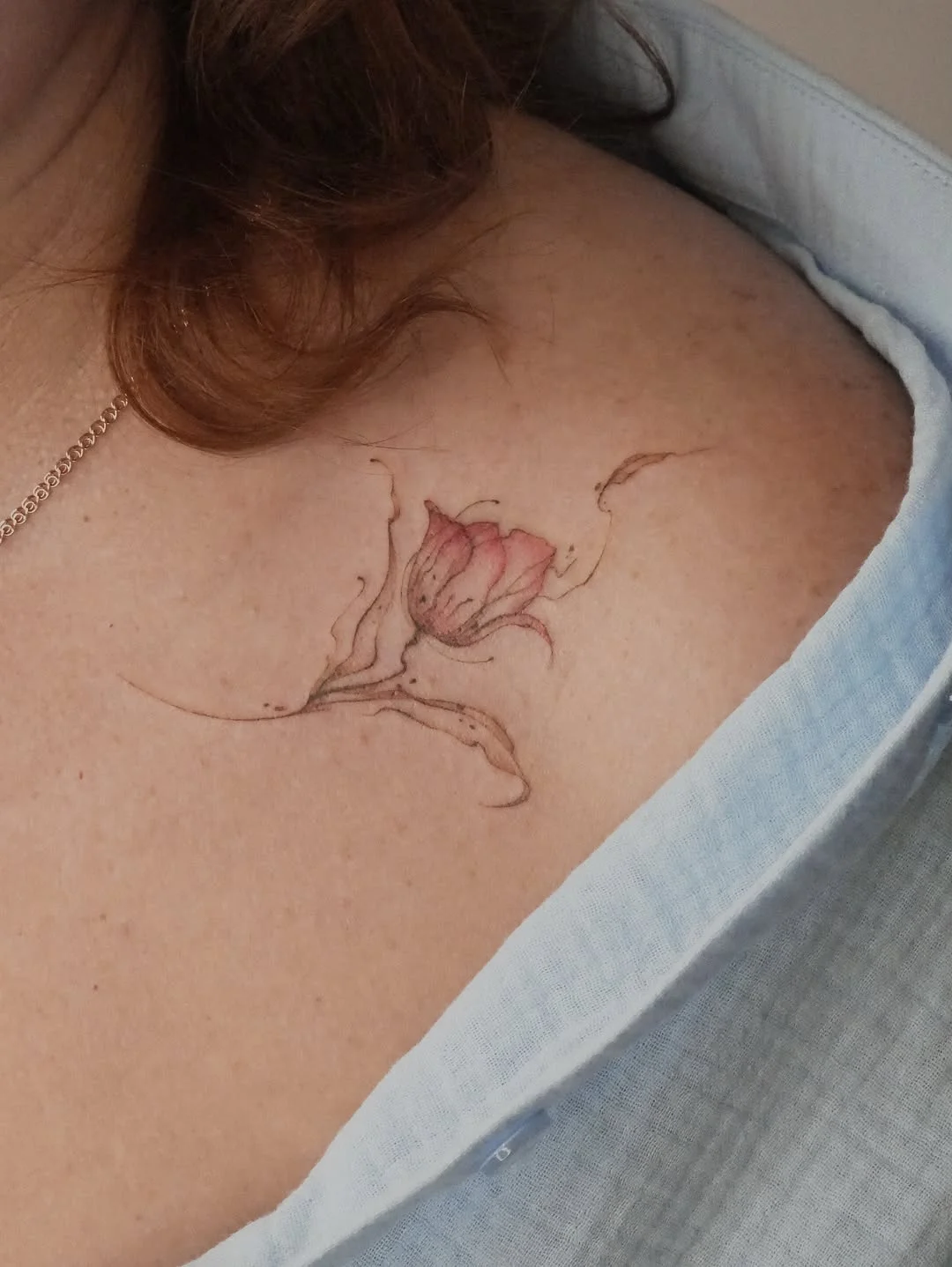 Katerina. Татуировки fine line