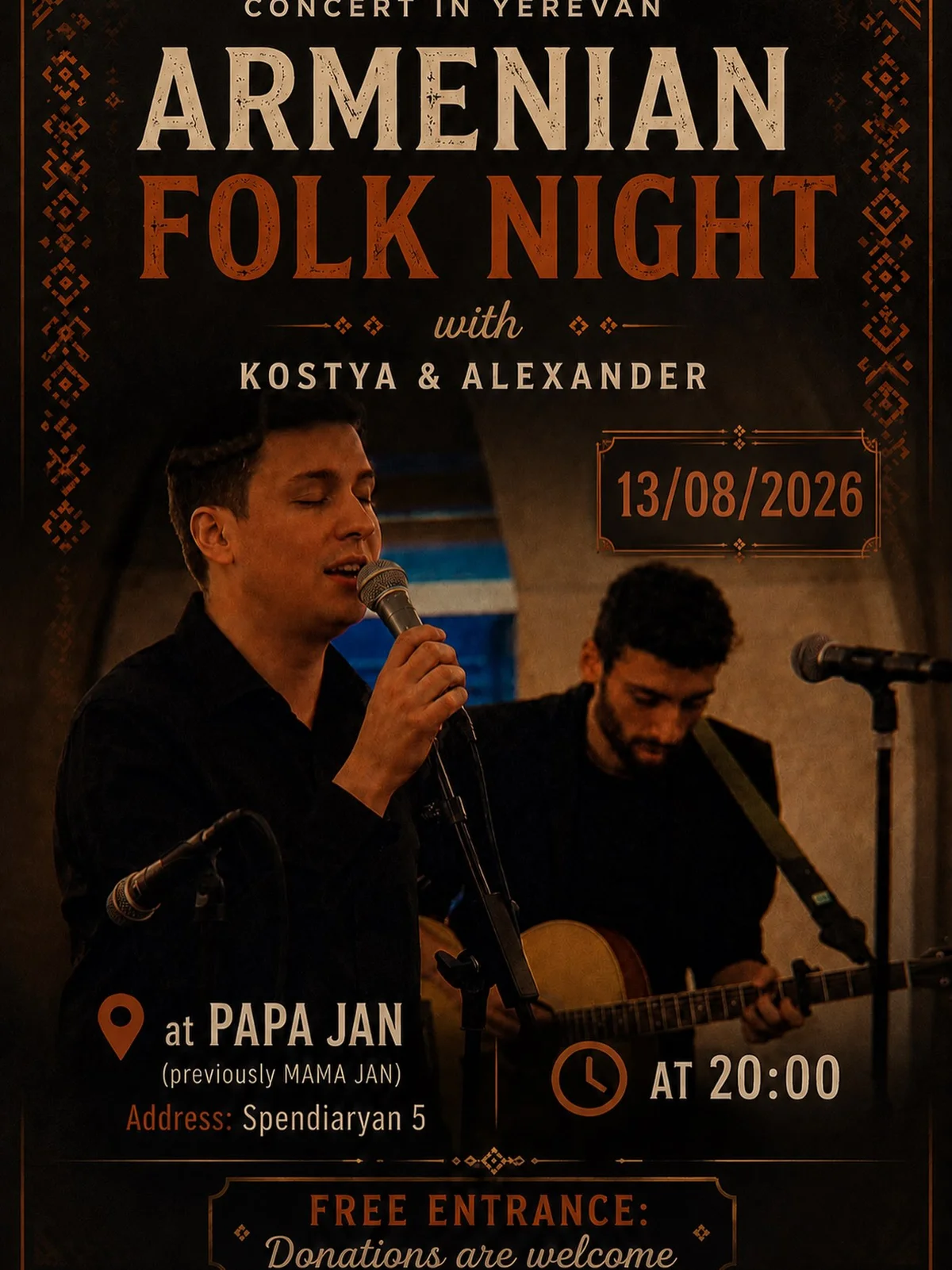 Armenian Folk Night: Kostya & Alexander