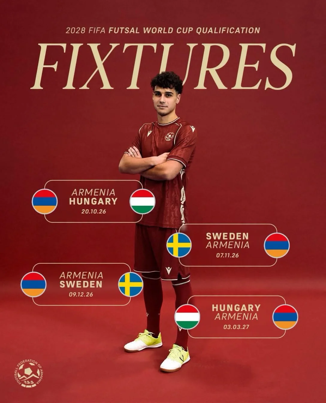 Armenia vs Hungary: Futsal WC 2028 Main Round