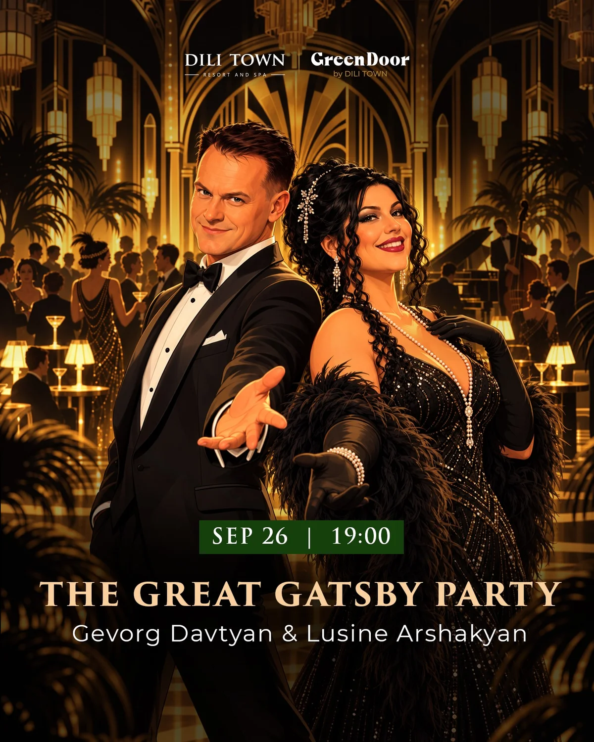 The Great Gatsby Party: Геворг Давтян и Лусине Аршакян