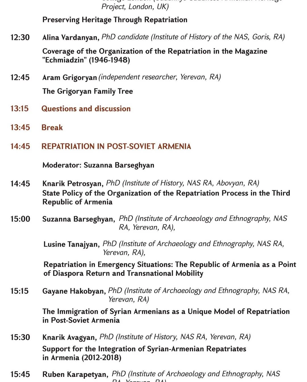 Layers of Repatriation