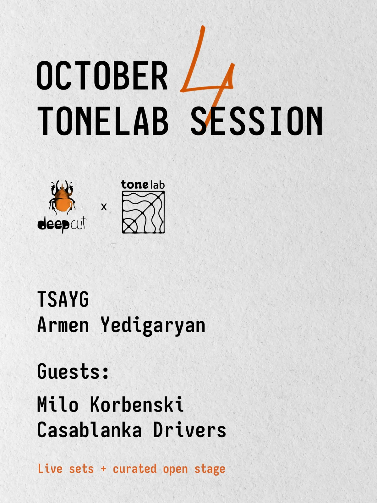 Tsayg, Armen Yedigaryan и Open Stage