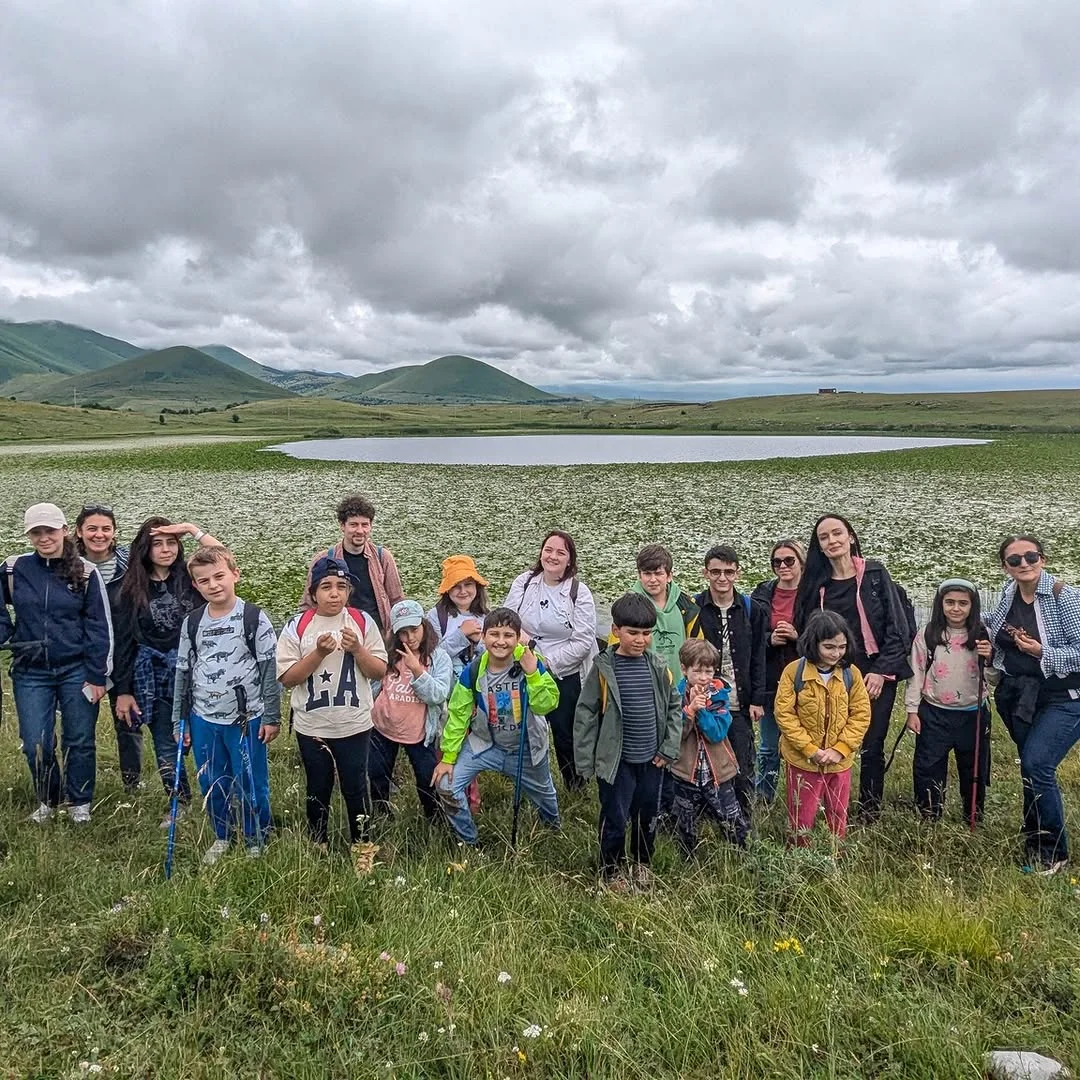 Kids Hike to Water Lilies Lake and St. Nshan Chapel