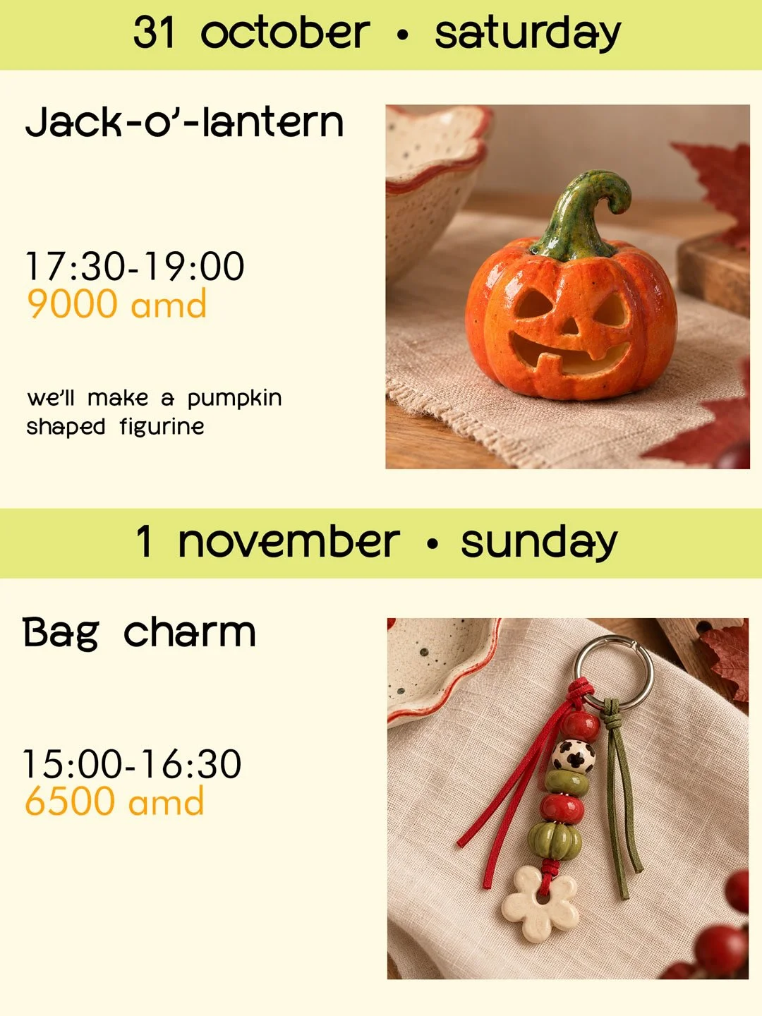 Bag Charm Workshop