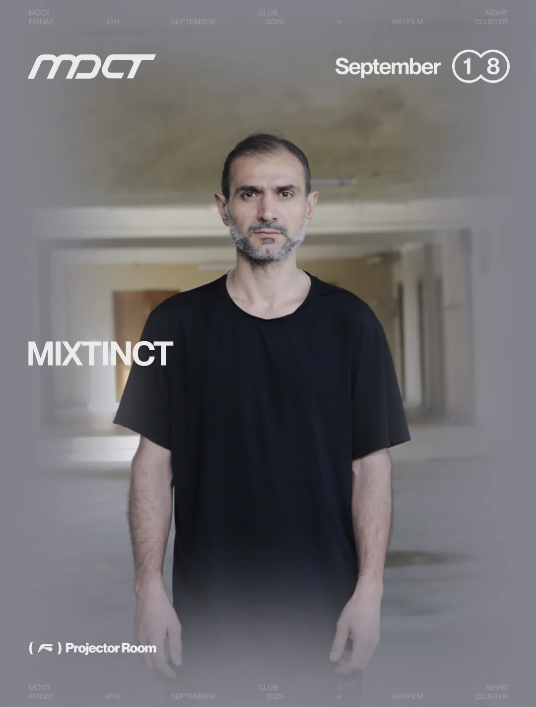Projector Room: Fivequestionmarks, DTNB, Fluctt, Mixtinct