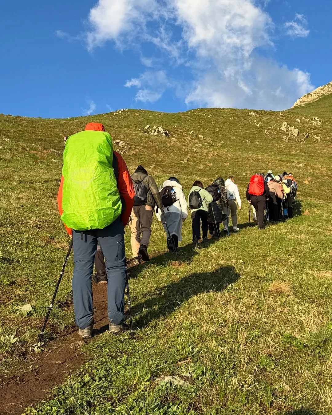 Climbing Mount Khustup