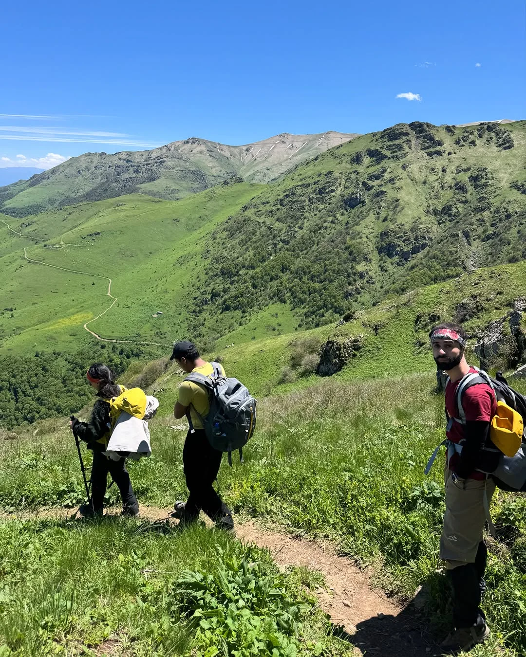 Climbing Mount Khustup