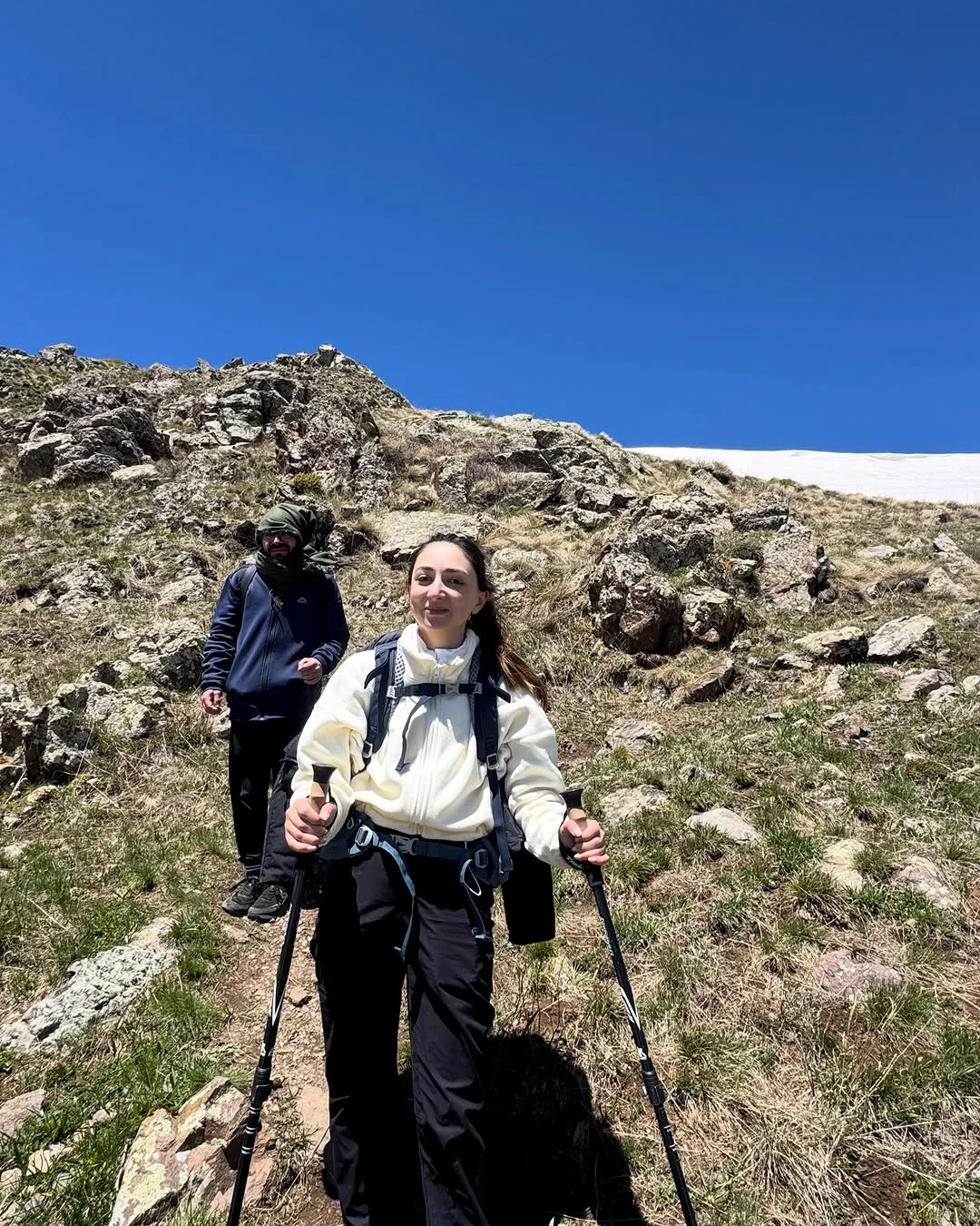 Climbing Mount Khustup