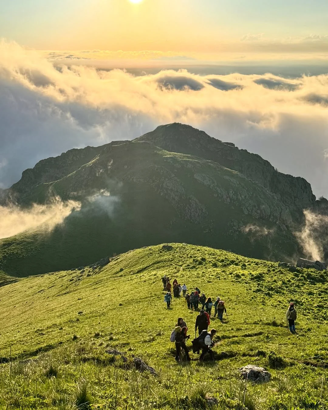 Climbing Mount Khustup