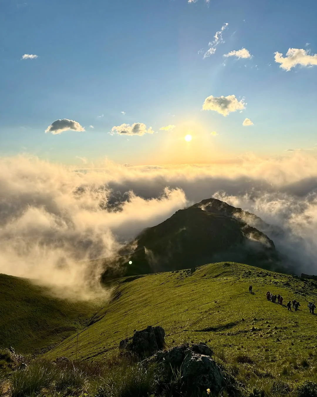 Climbing Mount Khustup