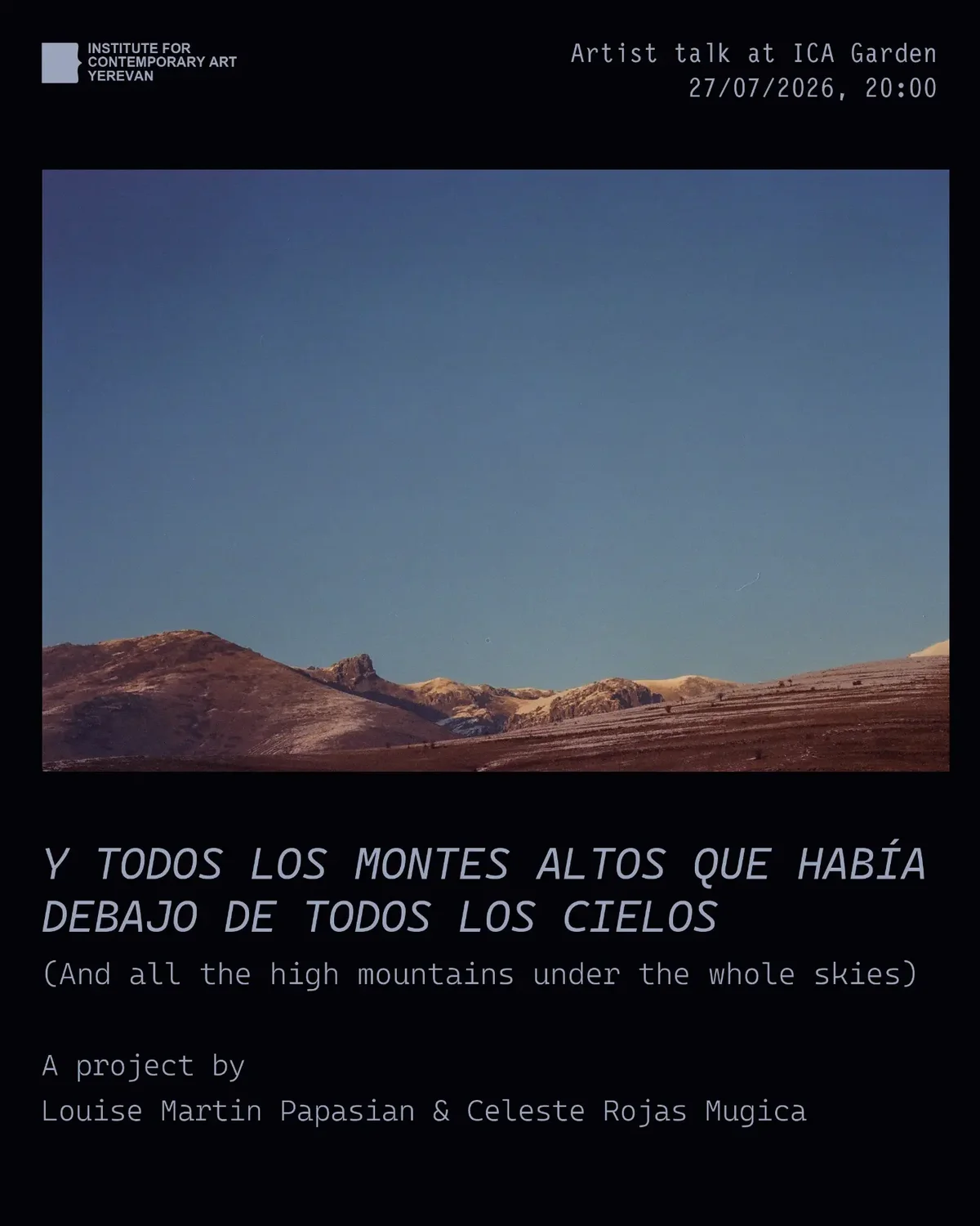 Y TODOS LOS MONTES ALTOS QUE HABÍA DEBAJO DE TODOS LOS CIELOS