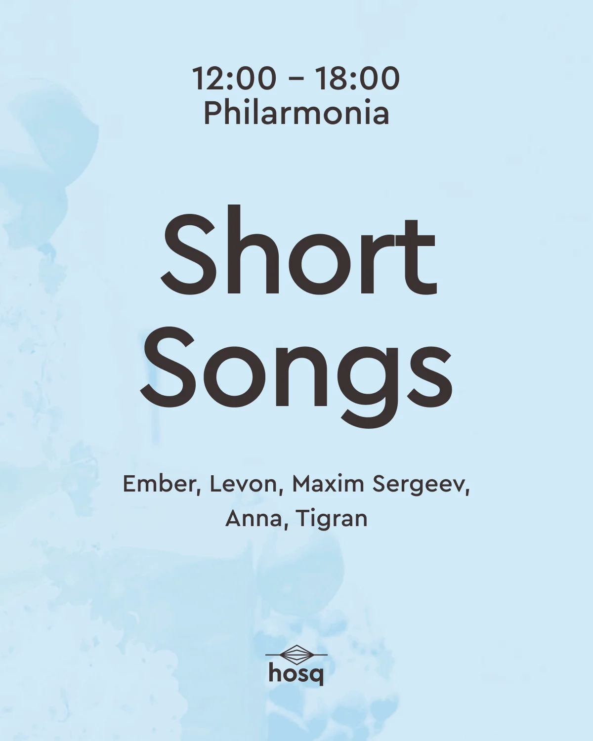 Short Songs | Philharmonia 