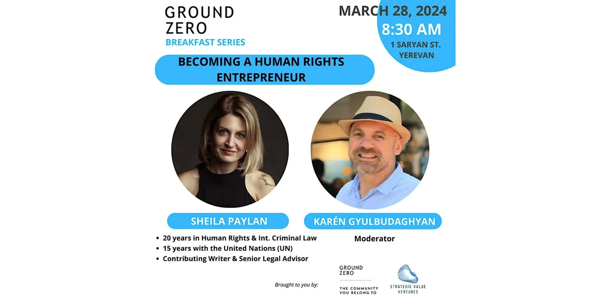 Becoming a Human Rights Entrepreneur with Sheila Paylan