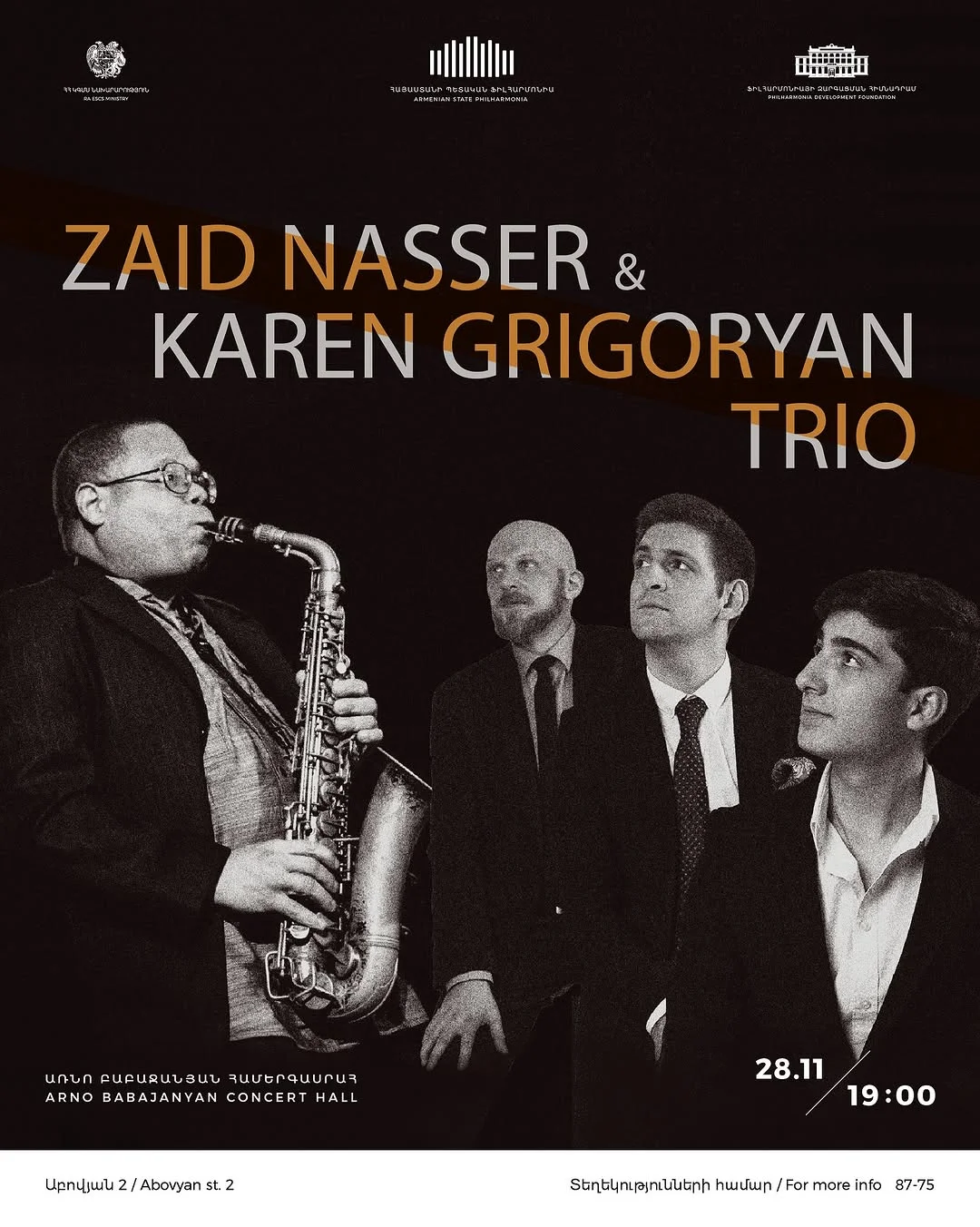 Zaid Nasser with Karen Grigoryan Trio
