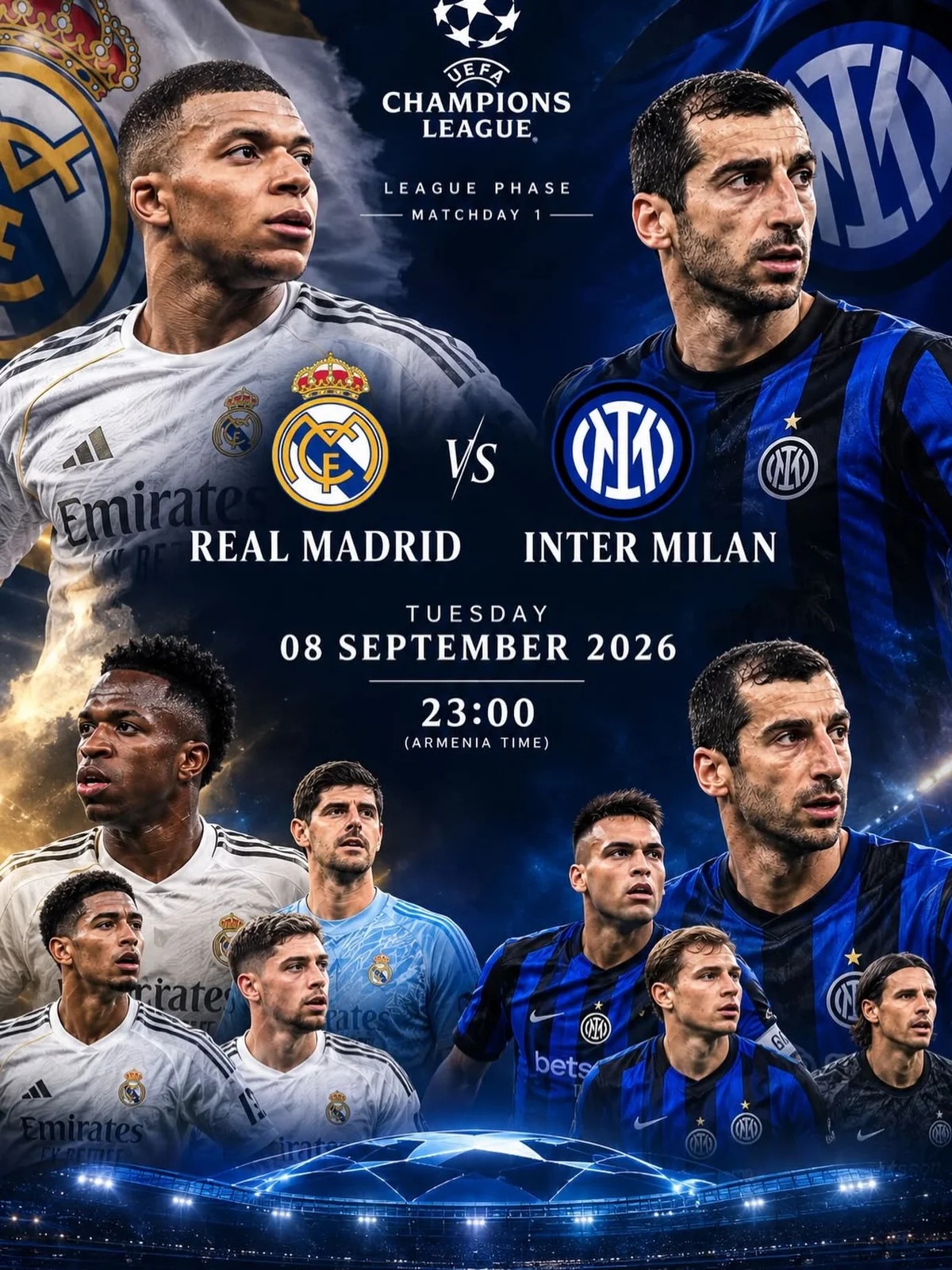 Real Madrid vs Inter Milan