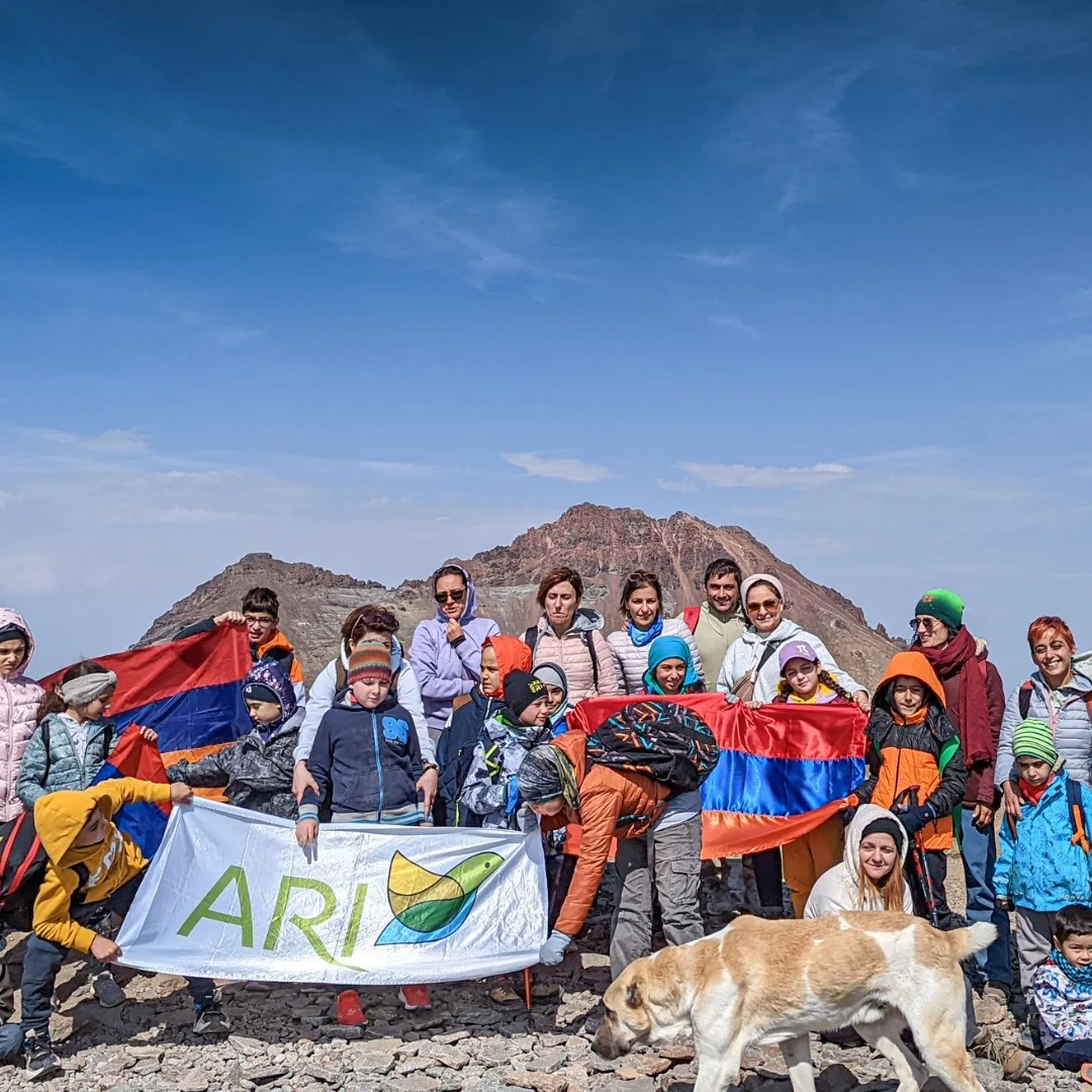 Kids Ascent to the South Peak of Mt. Aragats