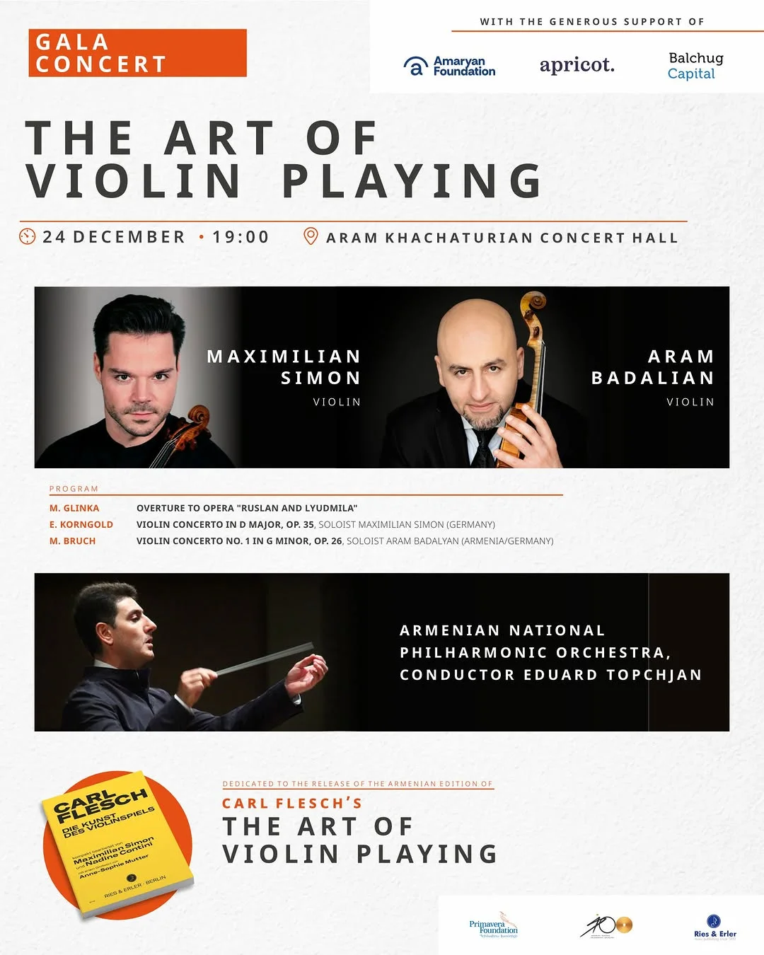 The art of violin playing - Gala concert