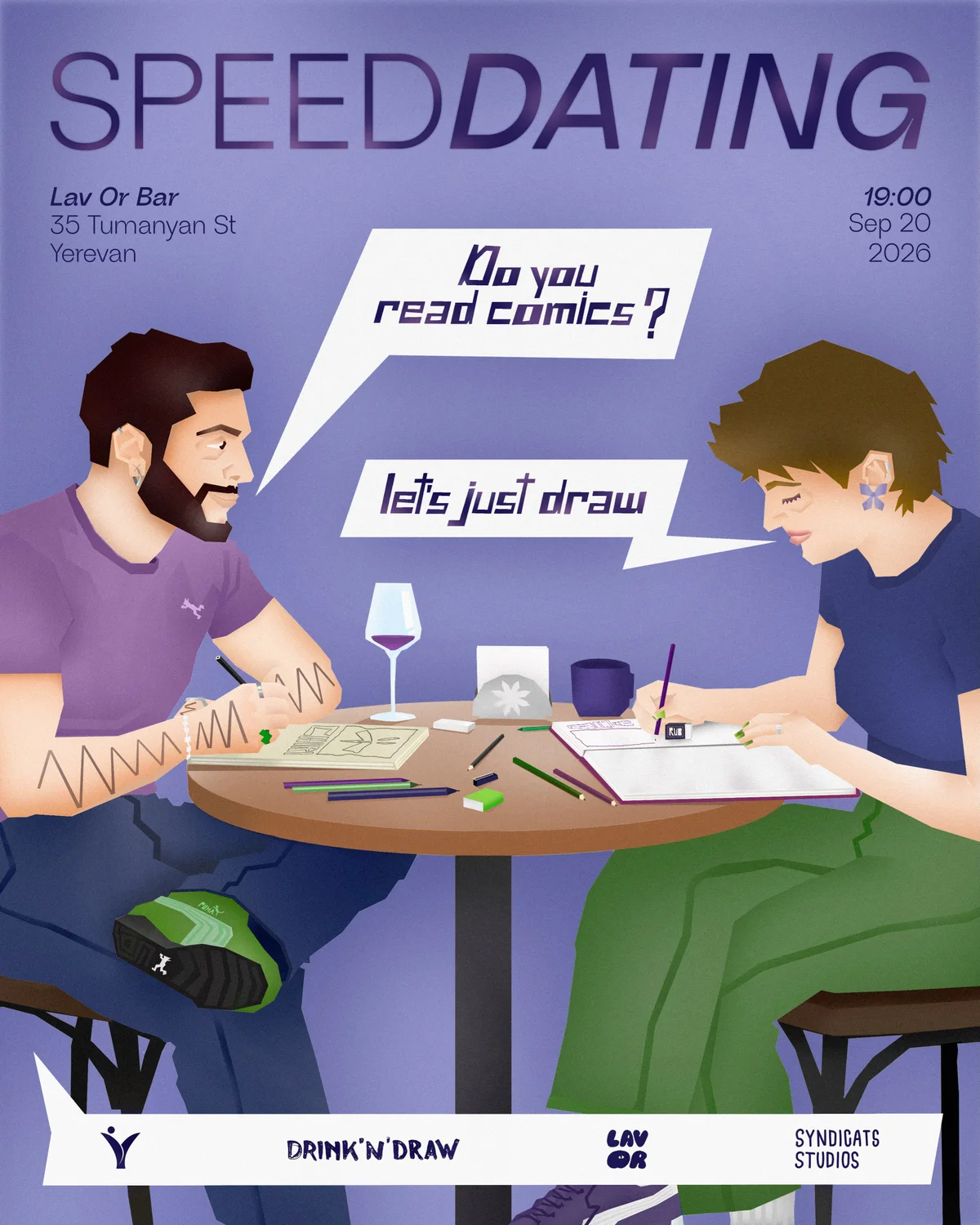 Drink & Draw Speed Dating