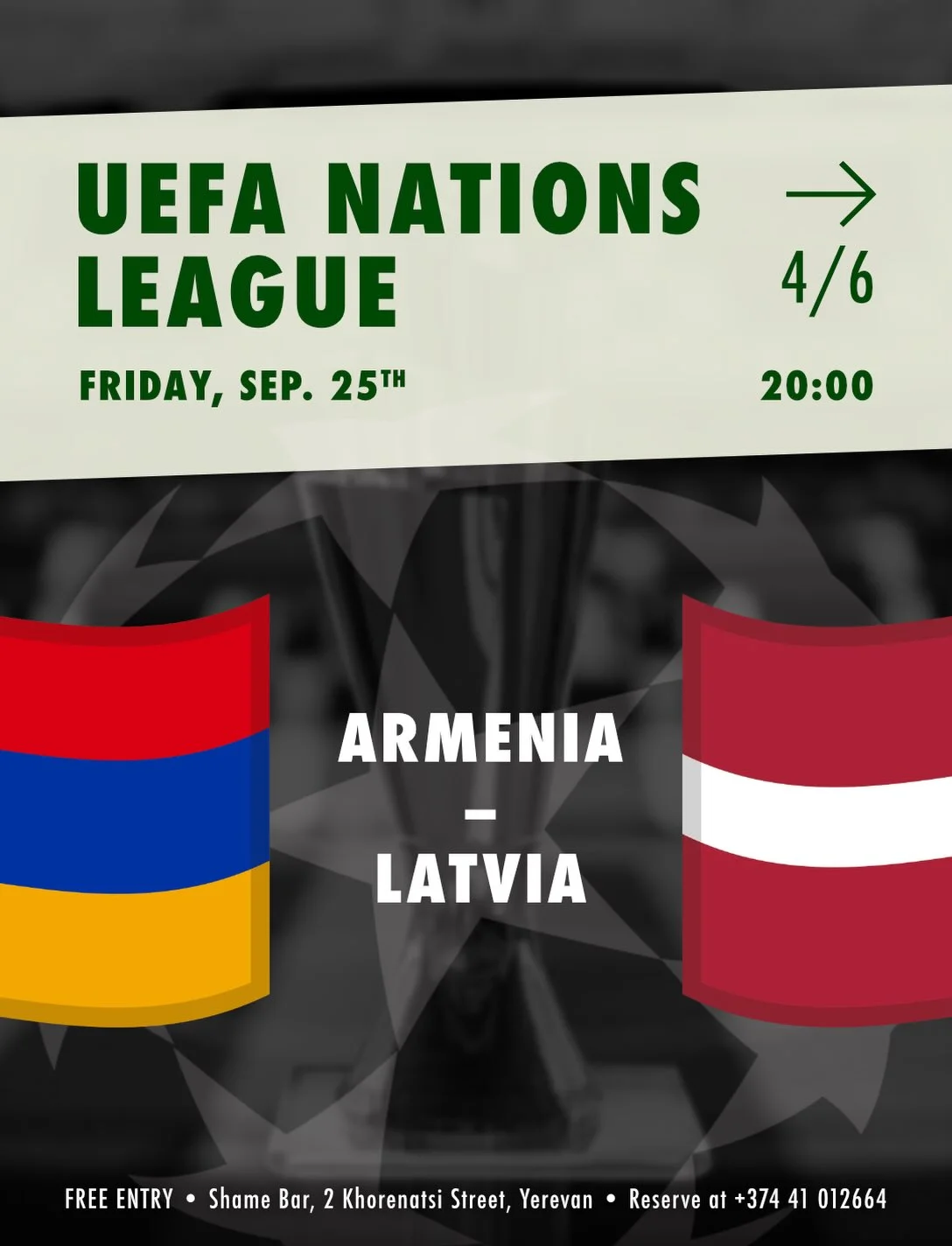 UEFA Nations League: Armenia vs Latvia