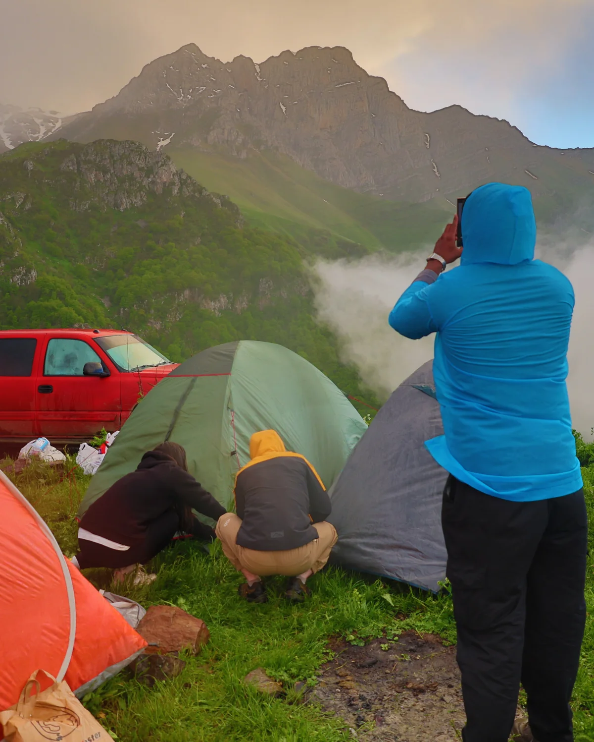 Climbing Mount Khustup