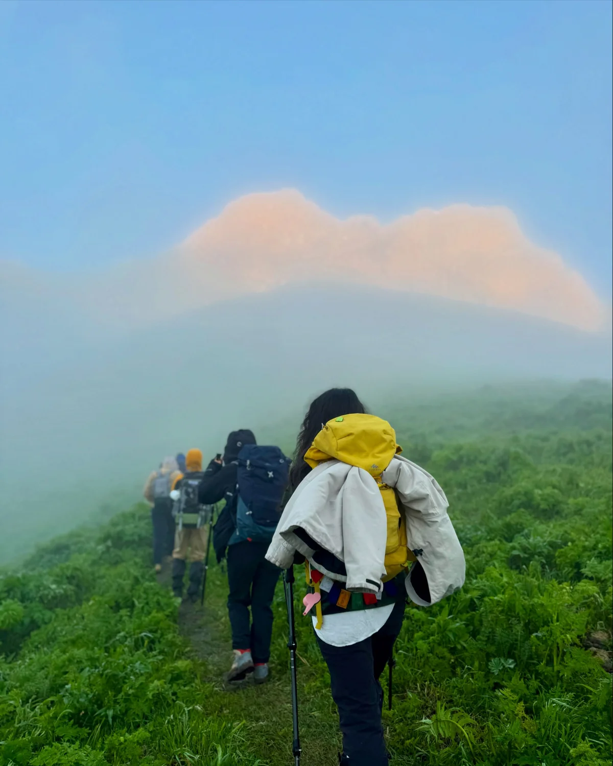 Climbing Mount Khustup