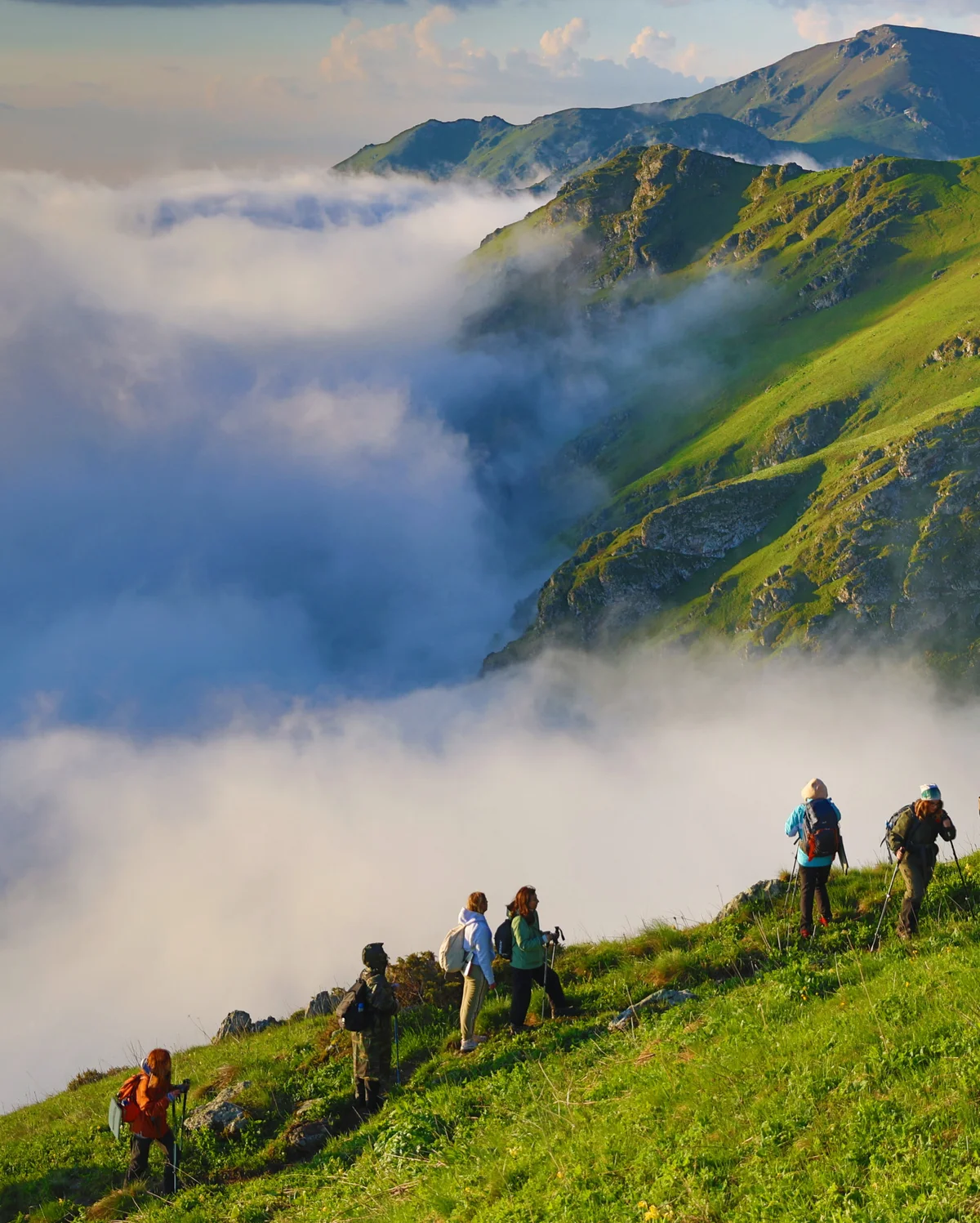 Climbing Mount Khustup