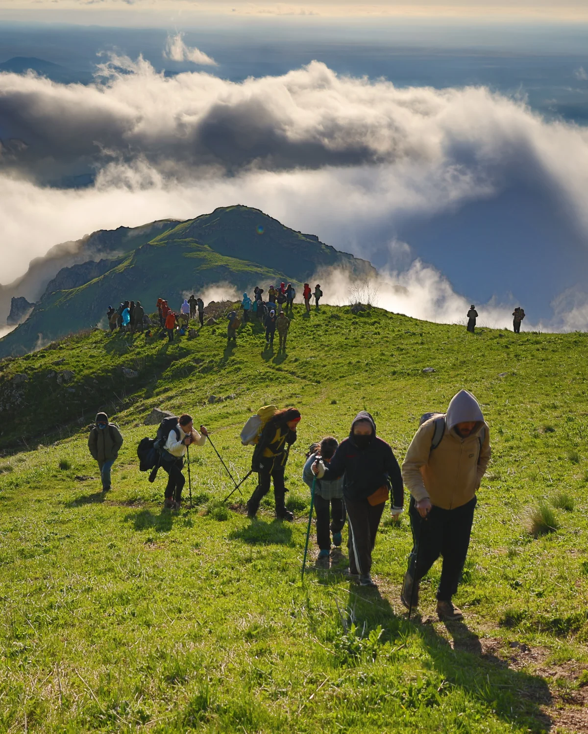 Climbing Mount Khustup