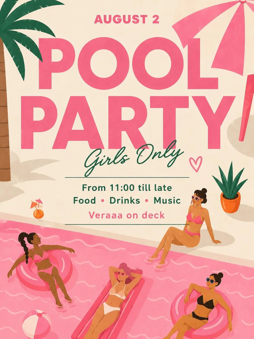 Girls Only Pool Party: DJ Veraaa