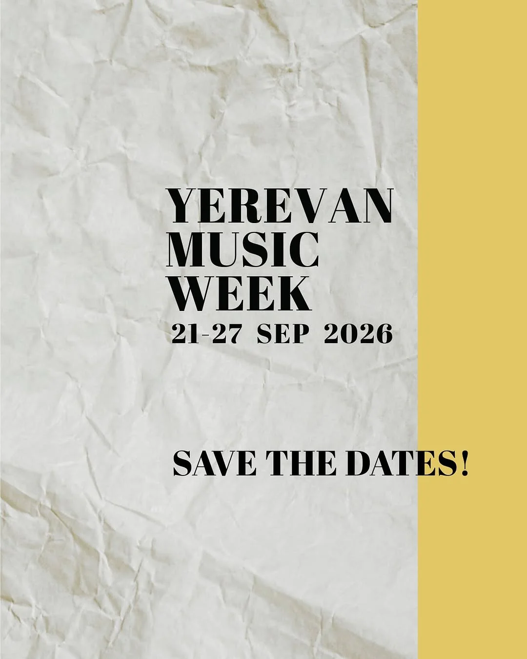 Yerevan Music Week 2026