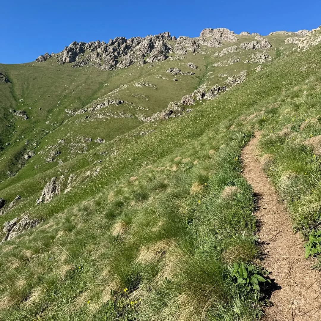Climbing Mount Khustup