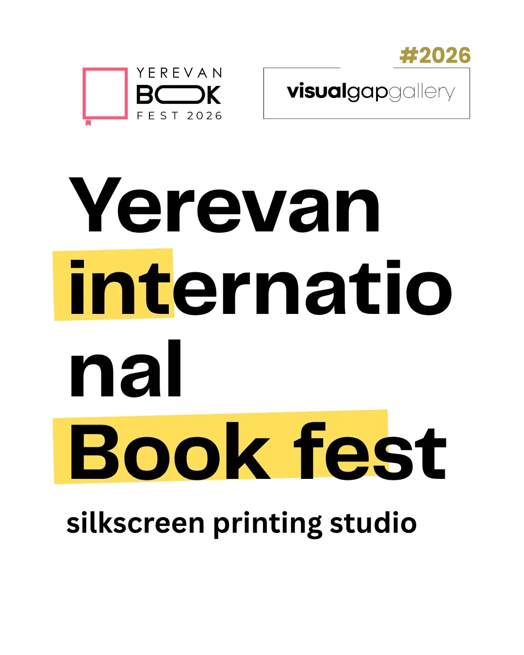 Yerevan Book Fest: VisualGapGallery и Армен Роч